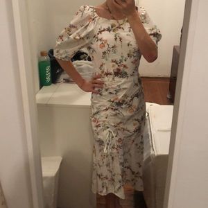 La Vie by Rebecca Taylor Floral Puff Sleeve Dress